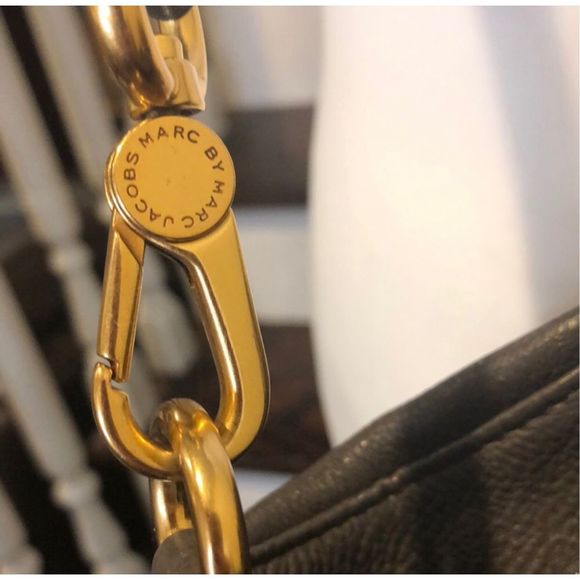 MARC JACOBS Workwear Grey Rolled Top Handles Satchel Crossbody Shoulder Bag - Picture 14 of 16